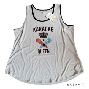 3xl LuLaRoe Tank Top | Karaoke Queen | NWT